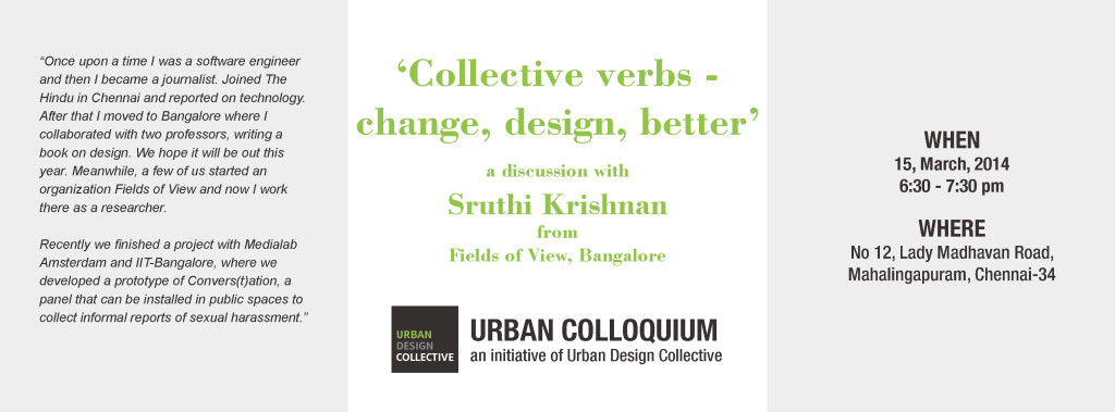 UDC Urban Colloqium-March 2014